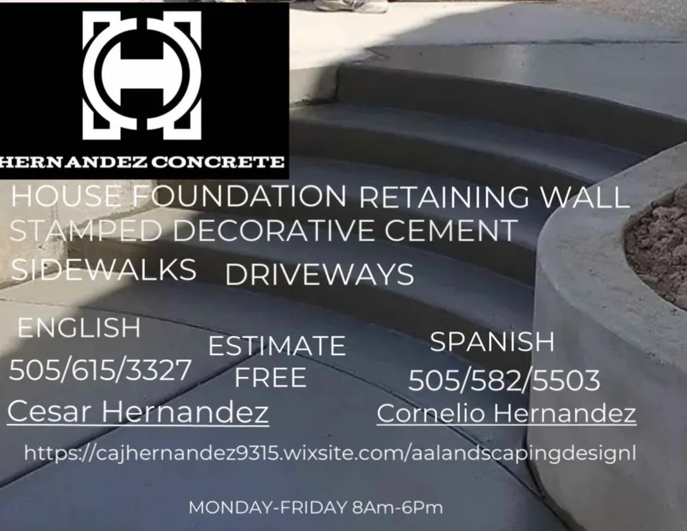 Custom landscape design in Albuquerque, NM - Hernandez Concrete