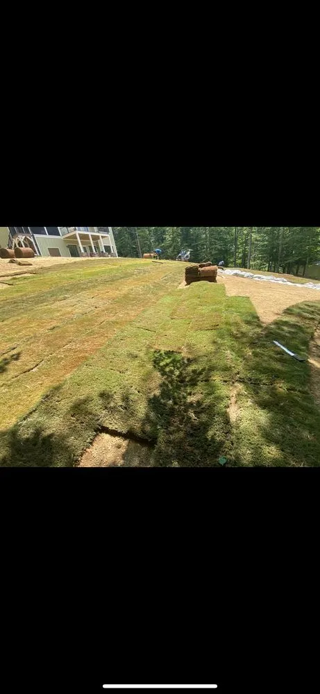 Local landscape installation in Roanoke Rapids, NC by Hernandez Hardscapes