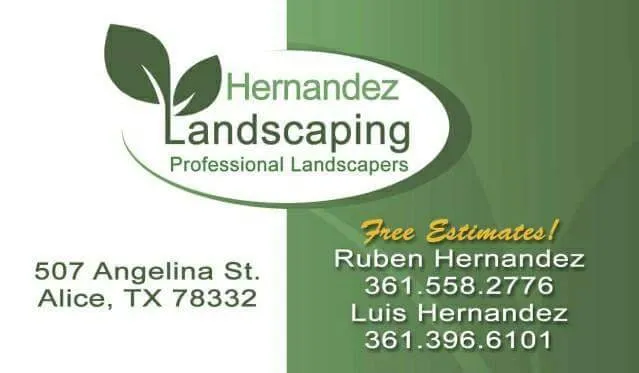 Local landscape installation in Alice, TX by Hernandez Landscaping