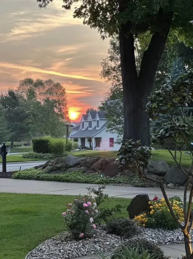 Custom garden landscaping in South Bend, IN by Hernandez Landscaping and Lawn