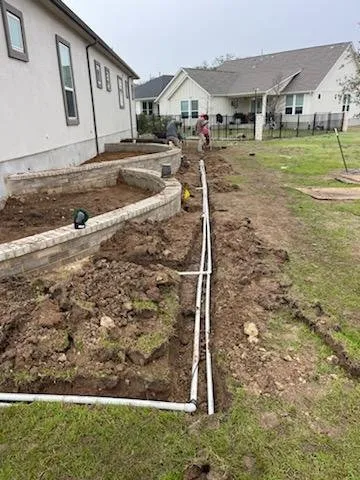 Custom yard cleanup service for year-round maintenance in San Marcos, TX by Hernandez Landscaping