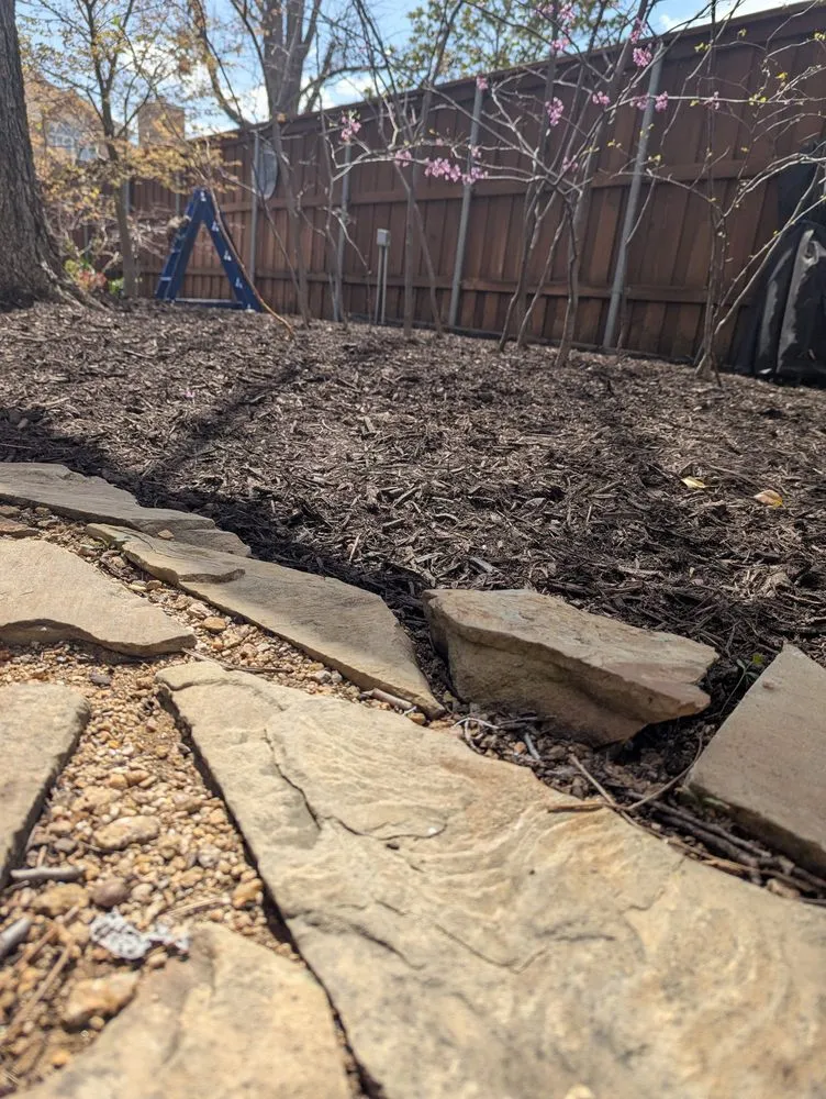 Affordable outdoor landscaping with custom design in Little Elm, TX by Hernandez landscaping services