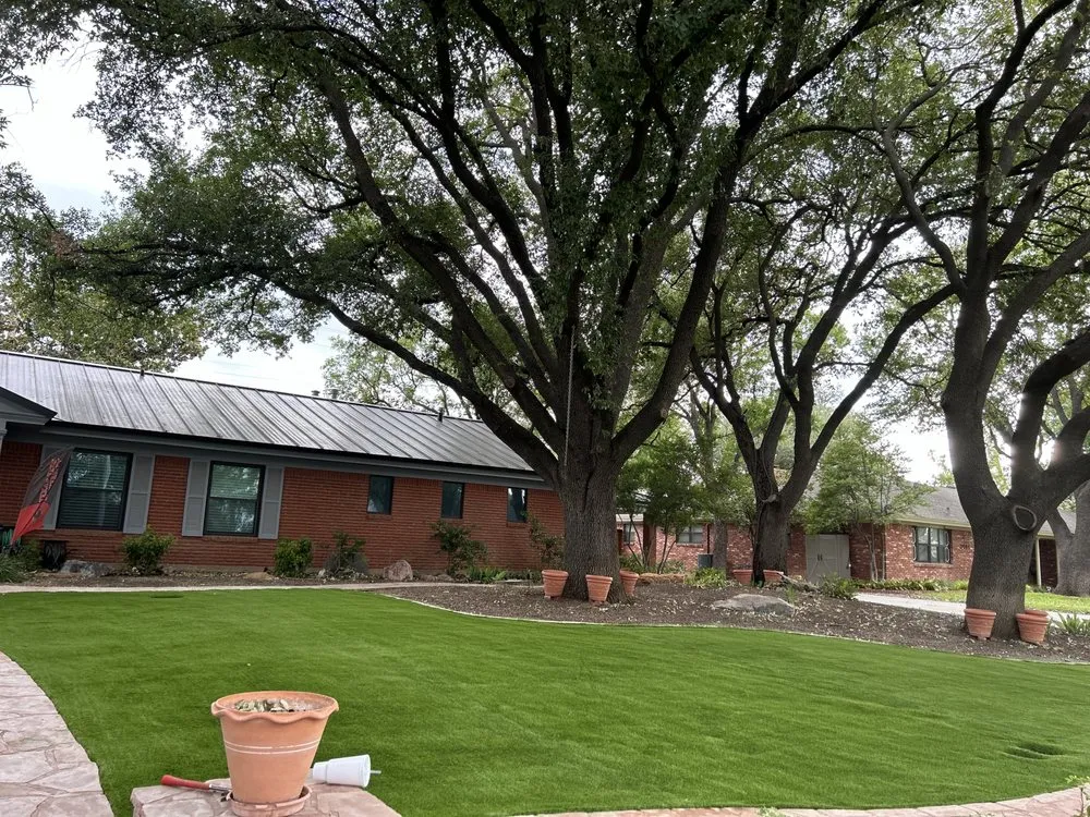 Professional landscape installation in San Angelo, TX by Hernandez Lawn and Landscape
