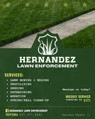 Hernandez Lawn Enforcement Logo