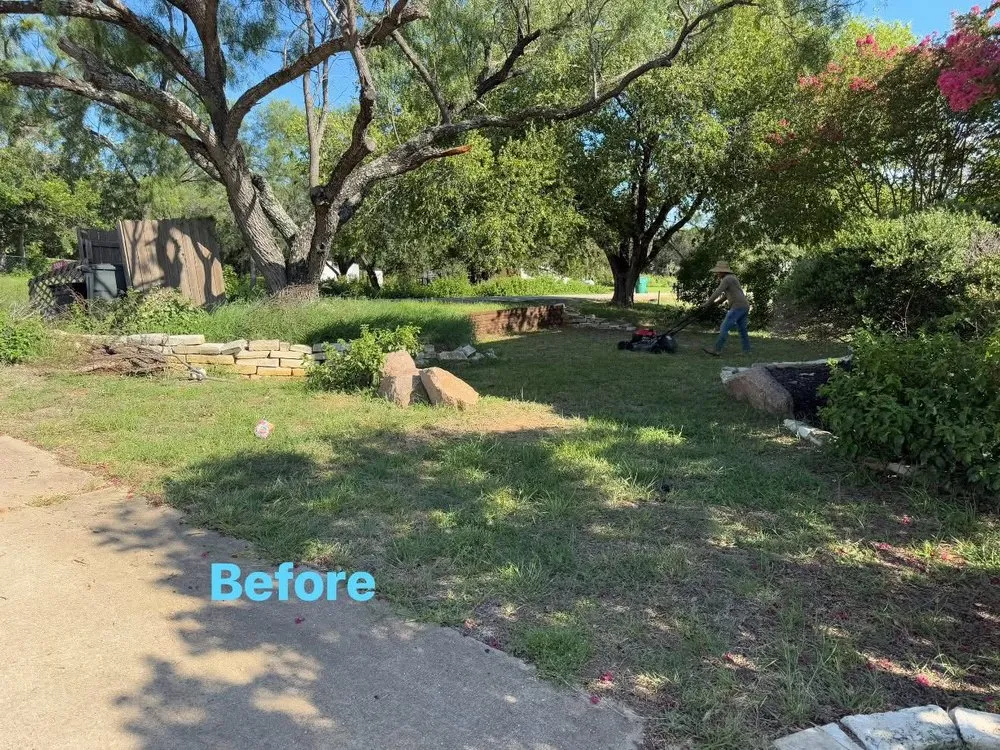 Professional yard cleanup service in Burnet, TX - Hernandez services