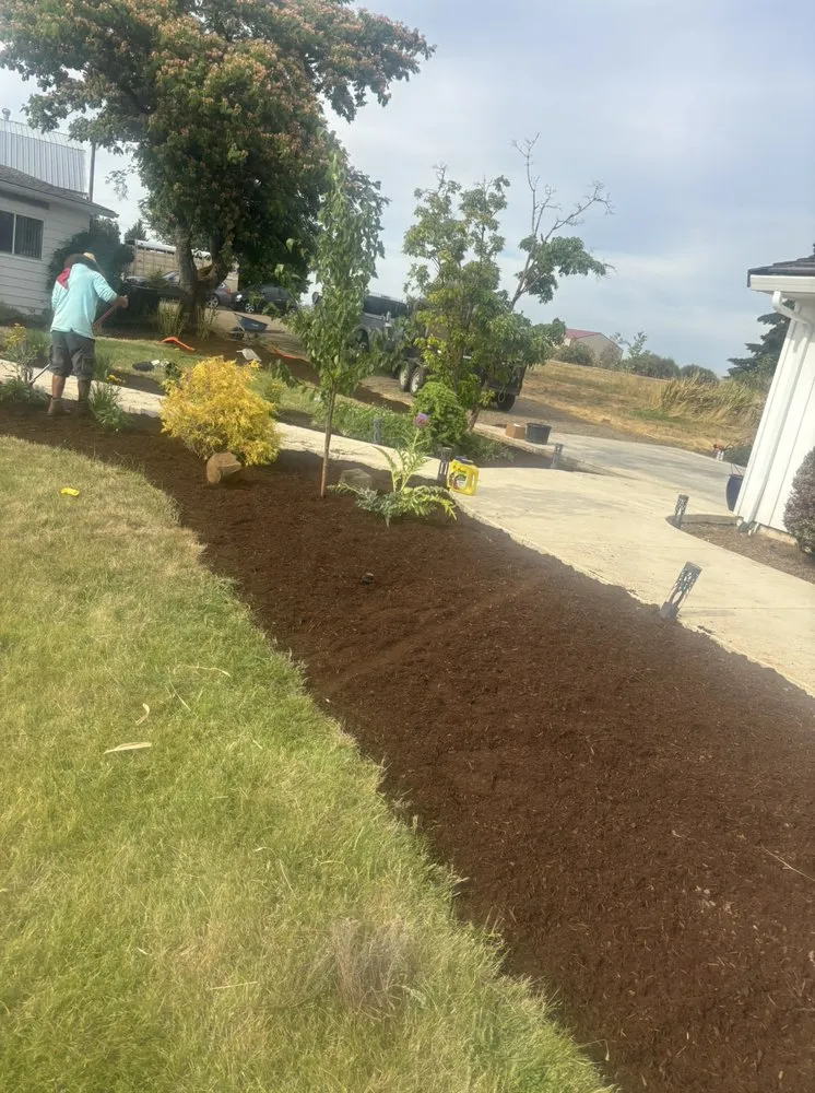 Local outdoor landscaping with custom design across Albany, OR - Hernández Lawn Service