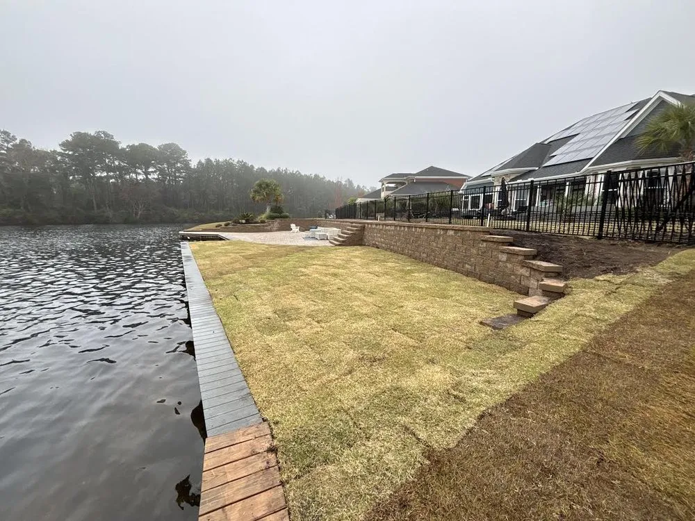 Professional landscape installation in Conway, SC by Hero Built Pools & Outdoor Living