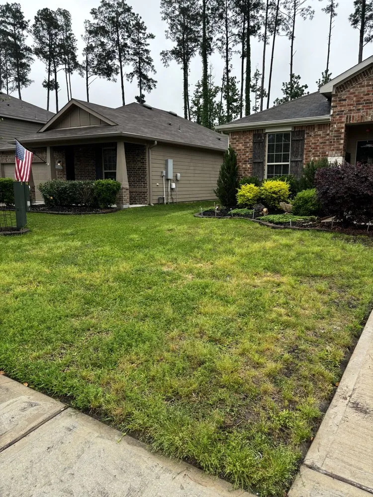 Custom landscape design in Magnolia, TX by Heroes Lawn Care