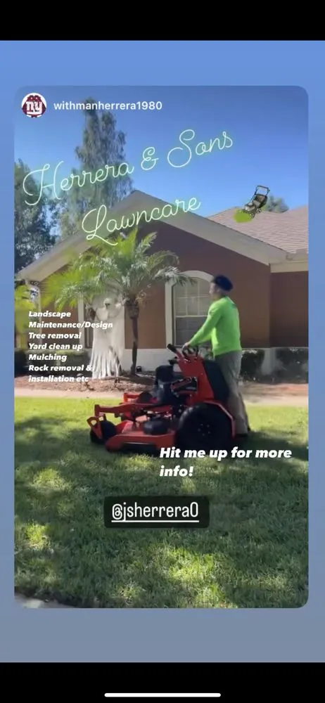 Reliable garden landscaping for homes in Orlando, FL by Herrera & Sons Lawn Care