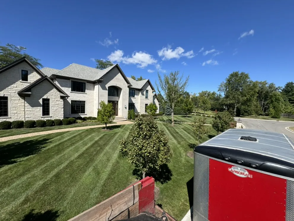 Custom landscape installation in Wheeling, IL - Herrera Landscaping