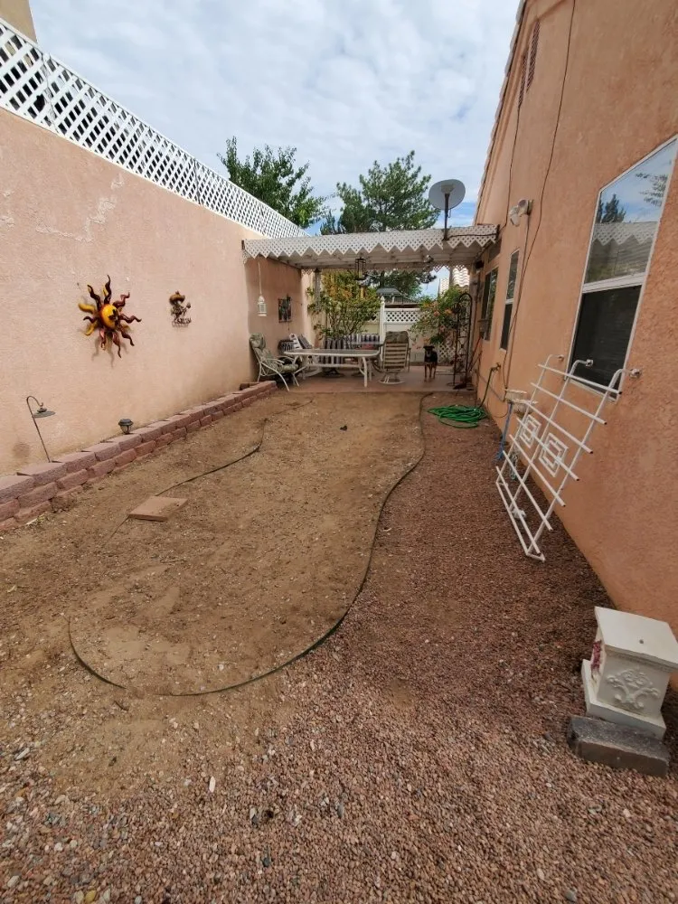 Affordable garden landscaping with custom design across Los Ranchos de Albuquerque, NM - Herrera's Above & Beyond Maintenance