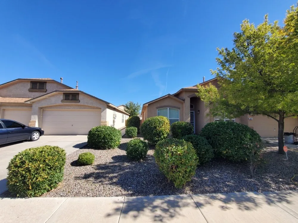 Affordable garden landscaping in Los Ranchos de Albuquerque, NM by Herrera's Above & Beyond Maintenance