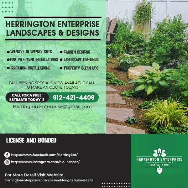 Trusted landscaping services in Allenhurst, GA by Herrington Enterprises Landscapes & Designs