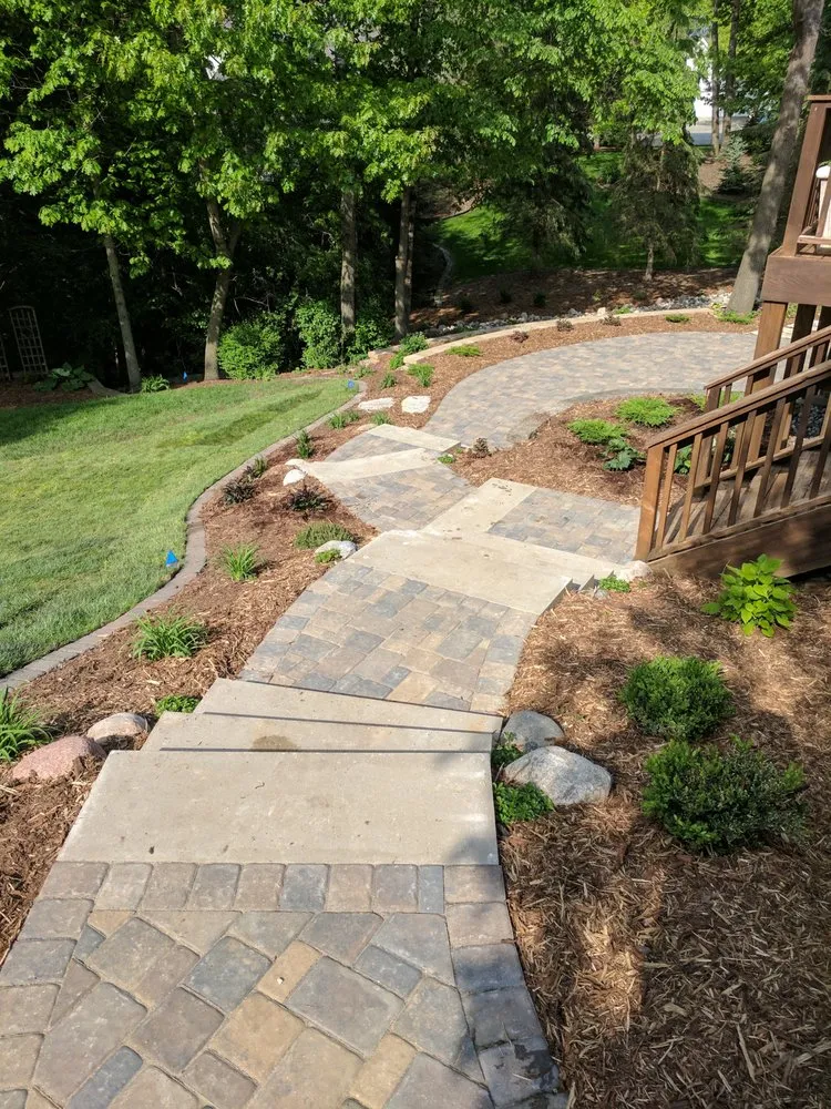 Custom landscape installation for homes in Carlton, MN by Heyer Grounds