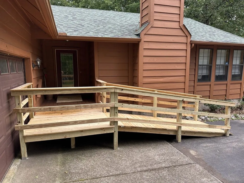 Custom landscape installation in Clarksville, TN by H&H Green Lawn Care and Home Repair