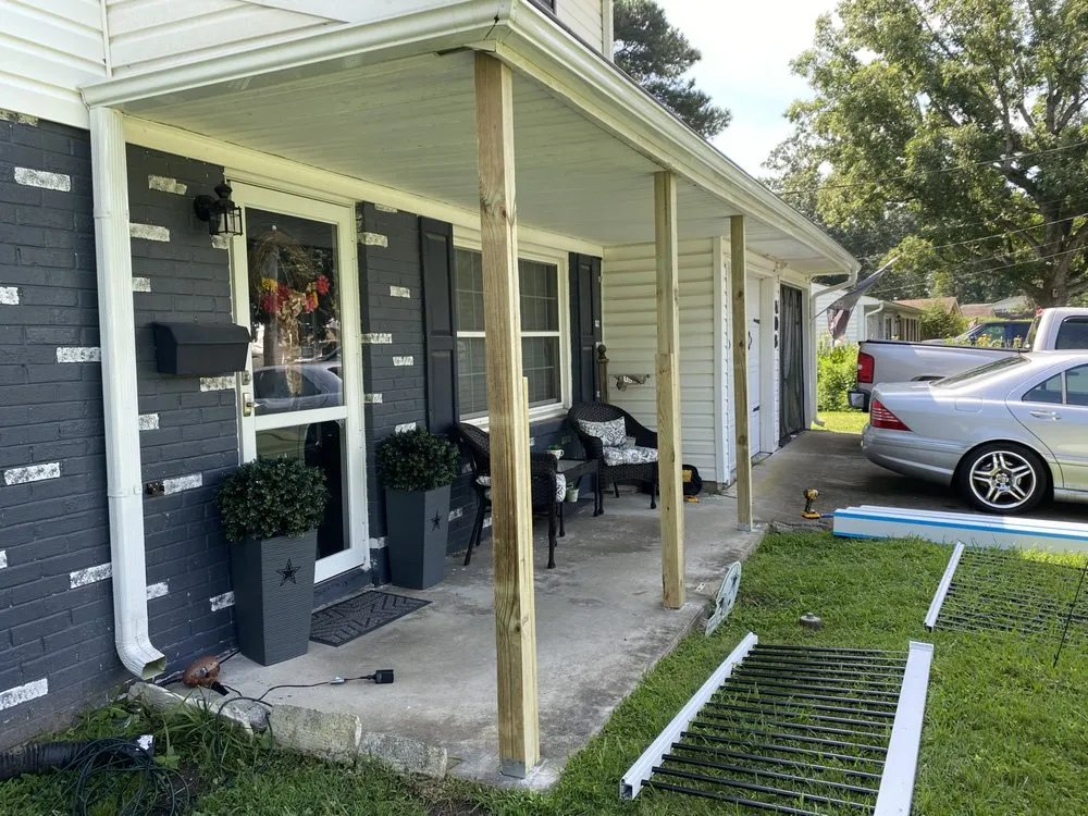 Custom landscape installation for year-round maintenance in Suffolk, VA by H&H Handyman Services