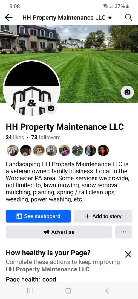 Professional outdoor landscaping in Worcester, PA by HH Property Maintenance
