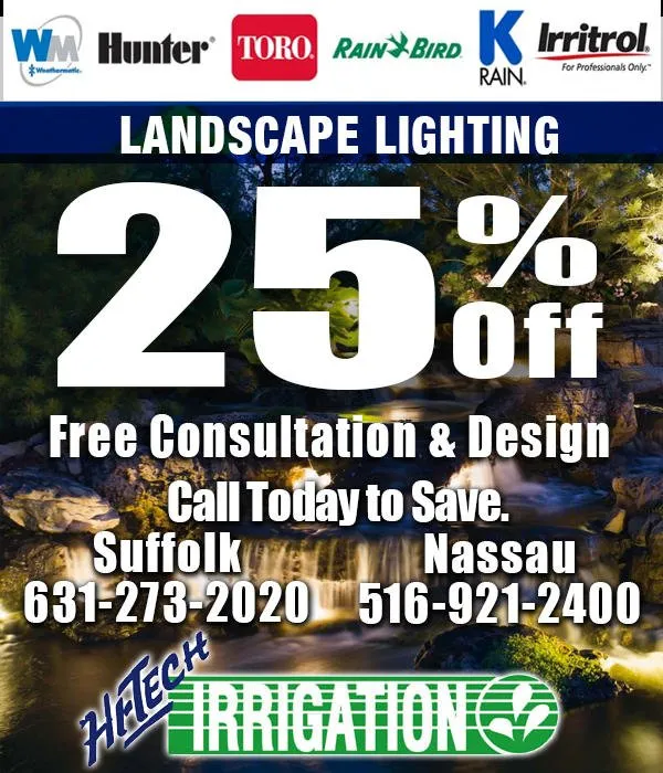 Custom landscaping services for homes across Islandia, NY - Hi-Tech Irrigation