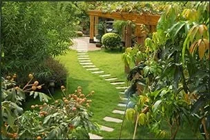 Professional yard cleanup service with custom design in Pepperell, MA by Hickory Ridge Landscaping