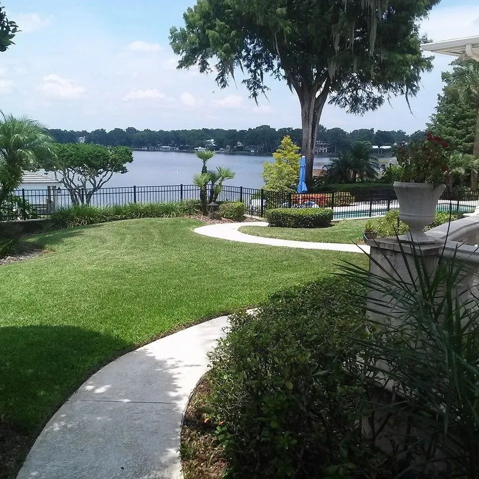 Custom landscape installation with custom design across Orlando, FL - Hicks & Hicks Lawn and Services