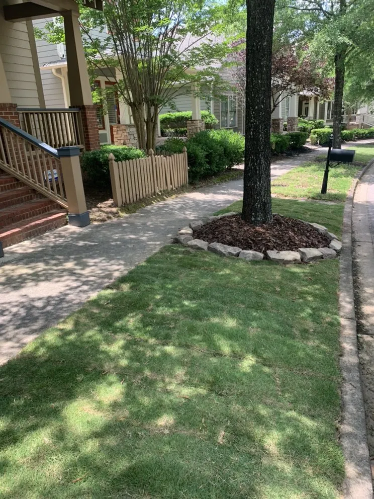 Professional landscape installation in Austell, GA by Hidden Leaf Landscaping