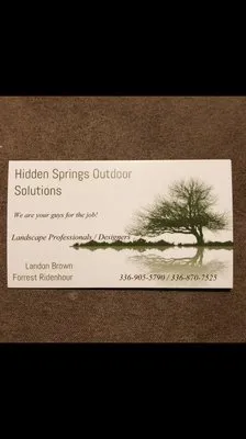 Hidden Springs Outdoor Solutions Logo