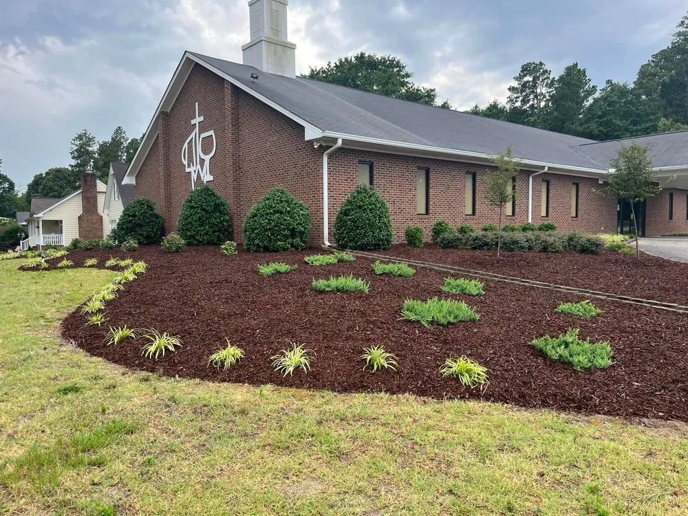 Local garden landscaping for homes in Four Oaks, NC by Higgins Lawn N Landscape Service