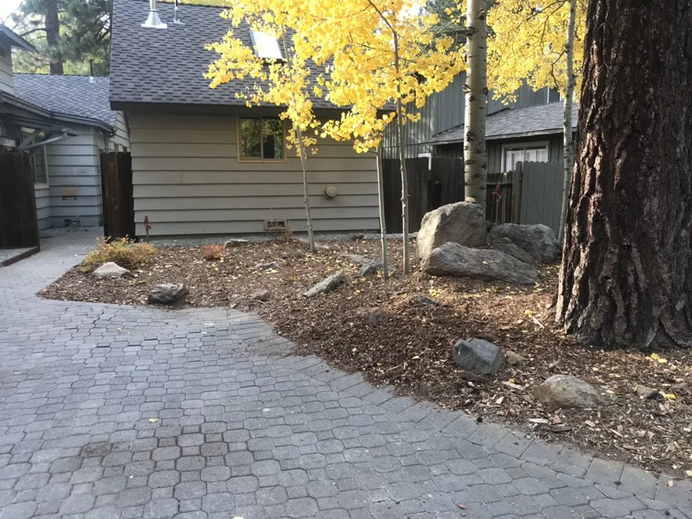 Custom landscape design for residential properties in South Lake Tahoe, CA by High Altitude Lawn Care & Hauling