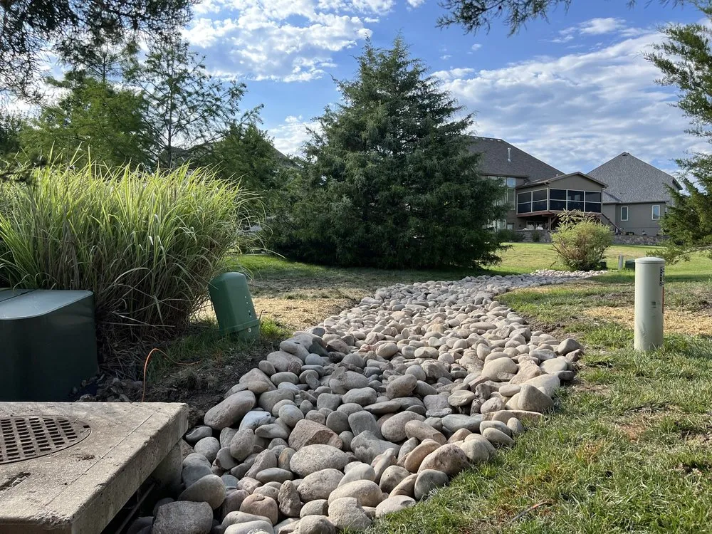 Custom yard maintenance in Kansas City, MO by High Flow Drainage Solutions