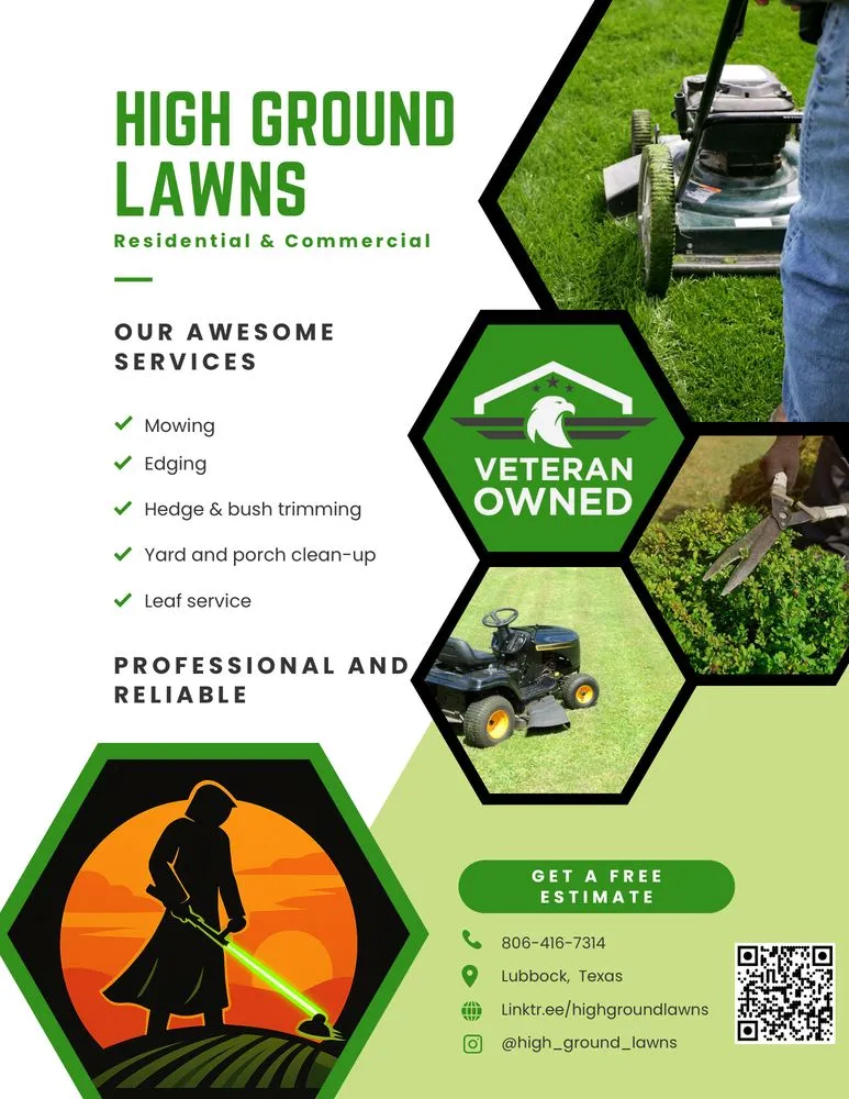 Local landscaping services experts serving Lubbock, TX - High Ground Lawns
