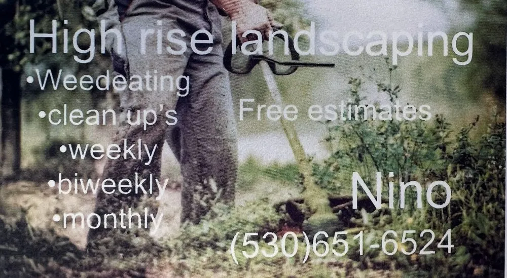 Reliable lawn care service in Placerville, CA - High-rise landscaping