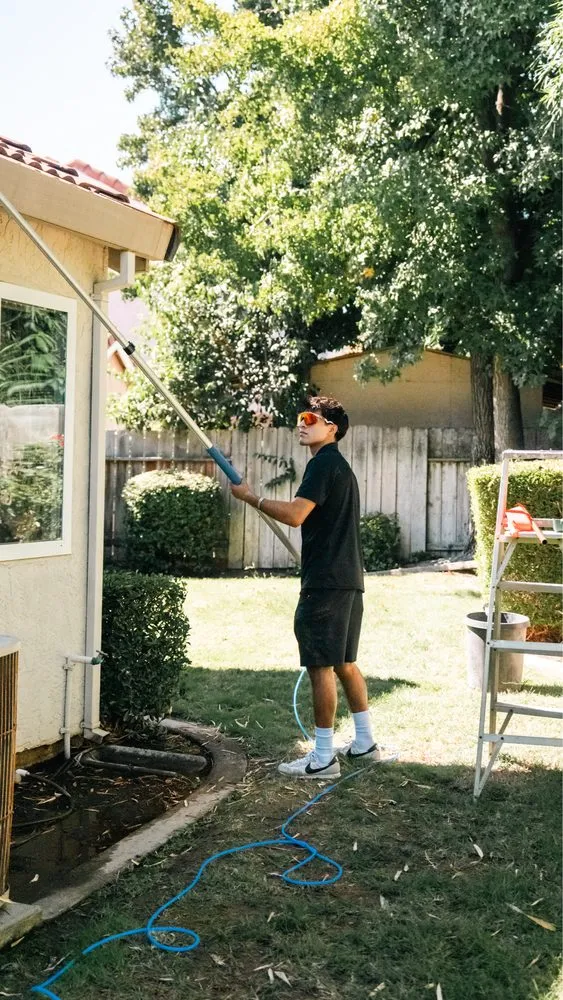 Professional residential landscaping in Modesto, CA by High Shine Exterior Cleaning