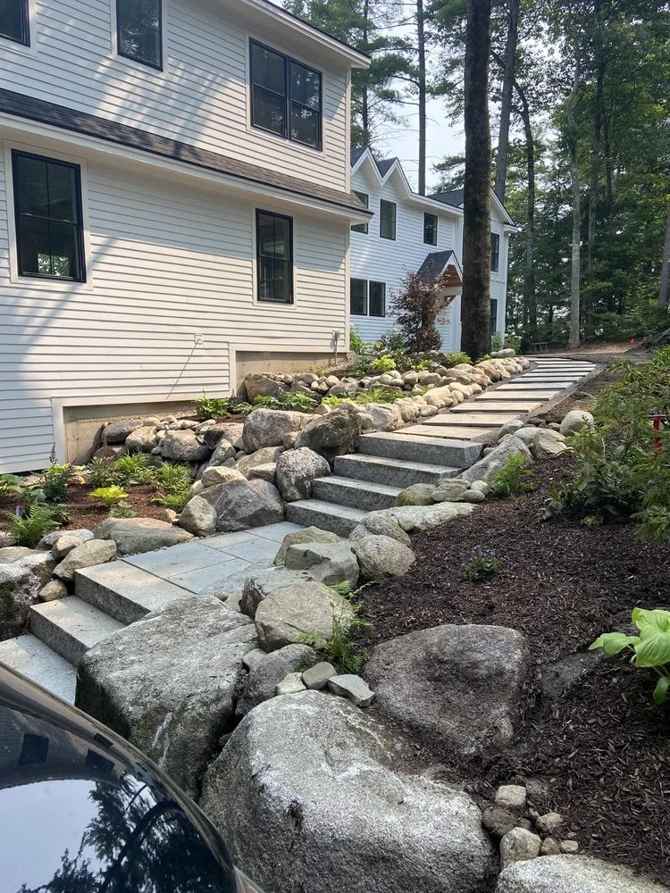 Professional landscape installation for year-round maintenance across Windham, ME - Higher Ground Landscaping