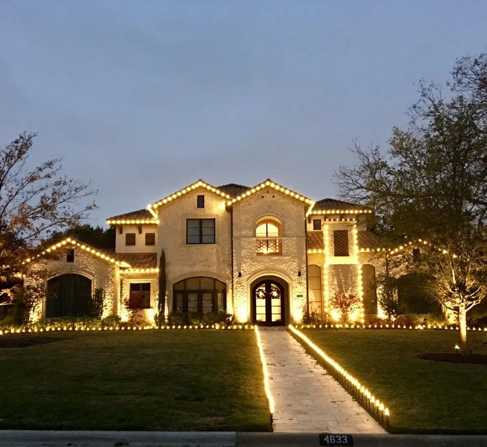 Professional garden landscaping for homes in Dallas, TX by Higher Ground Lawn Care & Lighting