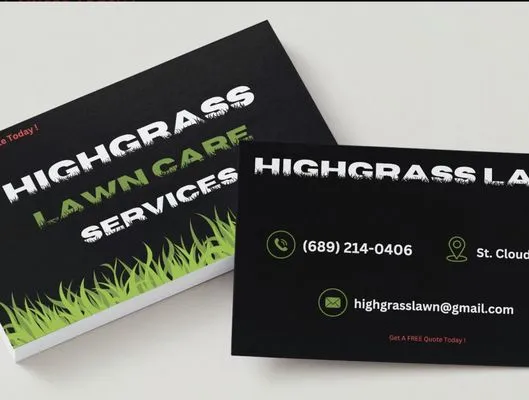 Highgrass Lawn Care Service Logo