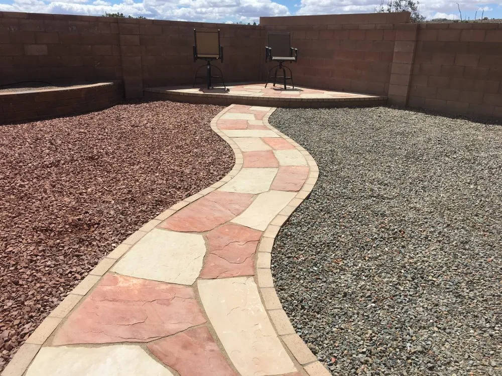 Affordable lawn mowing service for outdoor upgrades in Rio Rancho, NM by Highland Landscaping