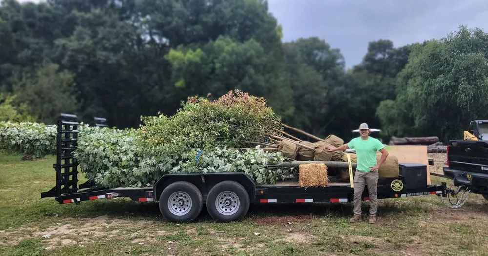 Expert landscape installation for homes in Highland Township, MI by Highland Tree Farm