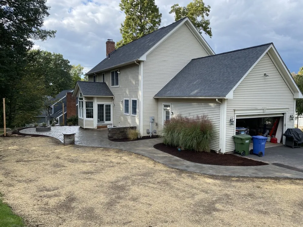 Custom landscape installation in Glastonbury, CT - Highlight Landscape & Design