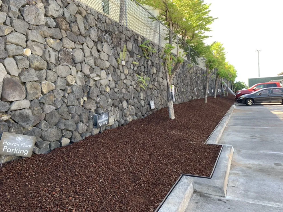 Custom landscape installation for homes in Kailua-Kona, HI by HIL Maintenance