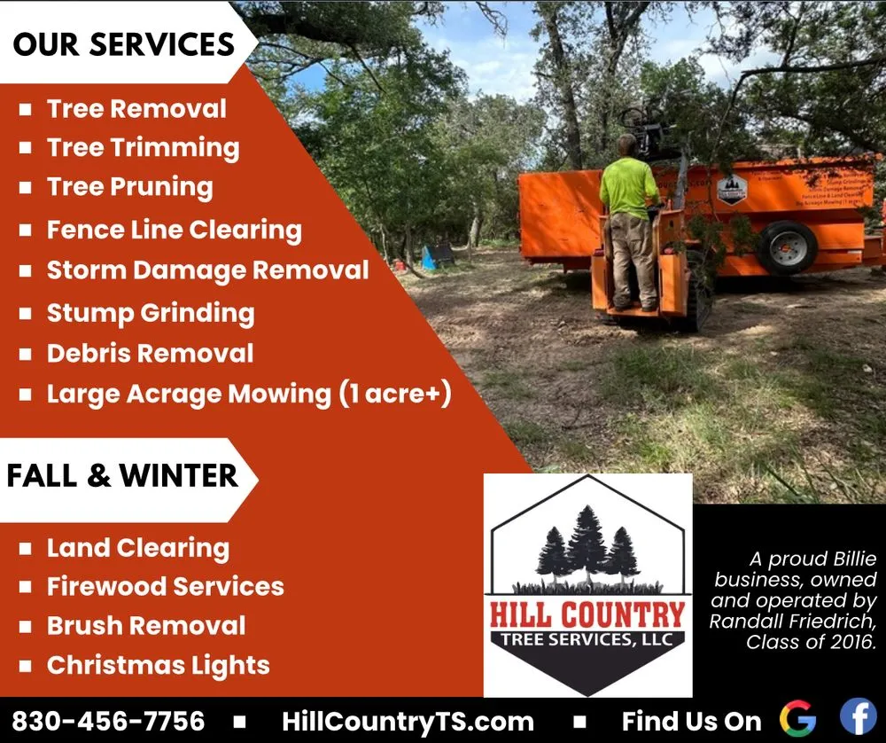 Top-rated yard maintenance in Doss, TX by Hill Country Tree Services