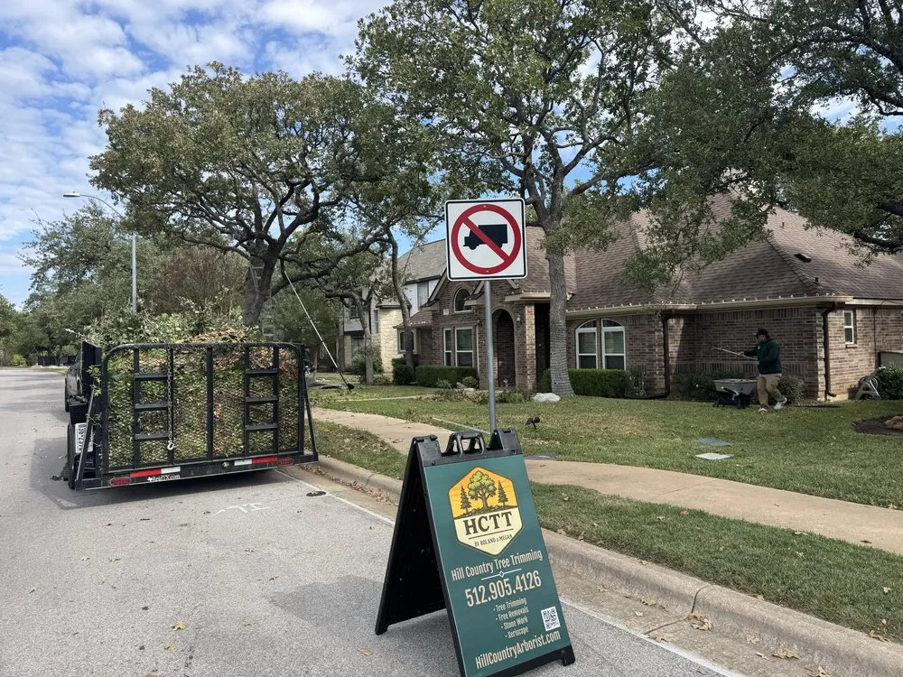 Reliable yard cleanup service with custom design across Round Rock, TX - Hill Country Tree Trimming