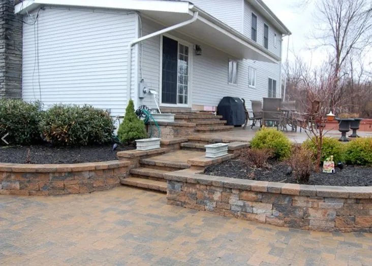 Professional garden landscaping with custom design in Stockton, NJ by Hill Landscaping