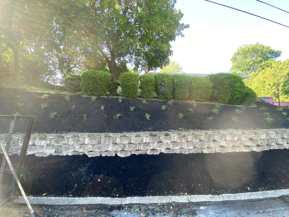 Affordable landscape installation in Hamburg, PA by Hill Side Landscaping Chad Grim