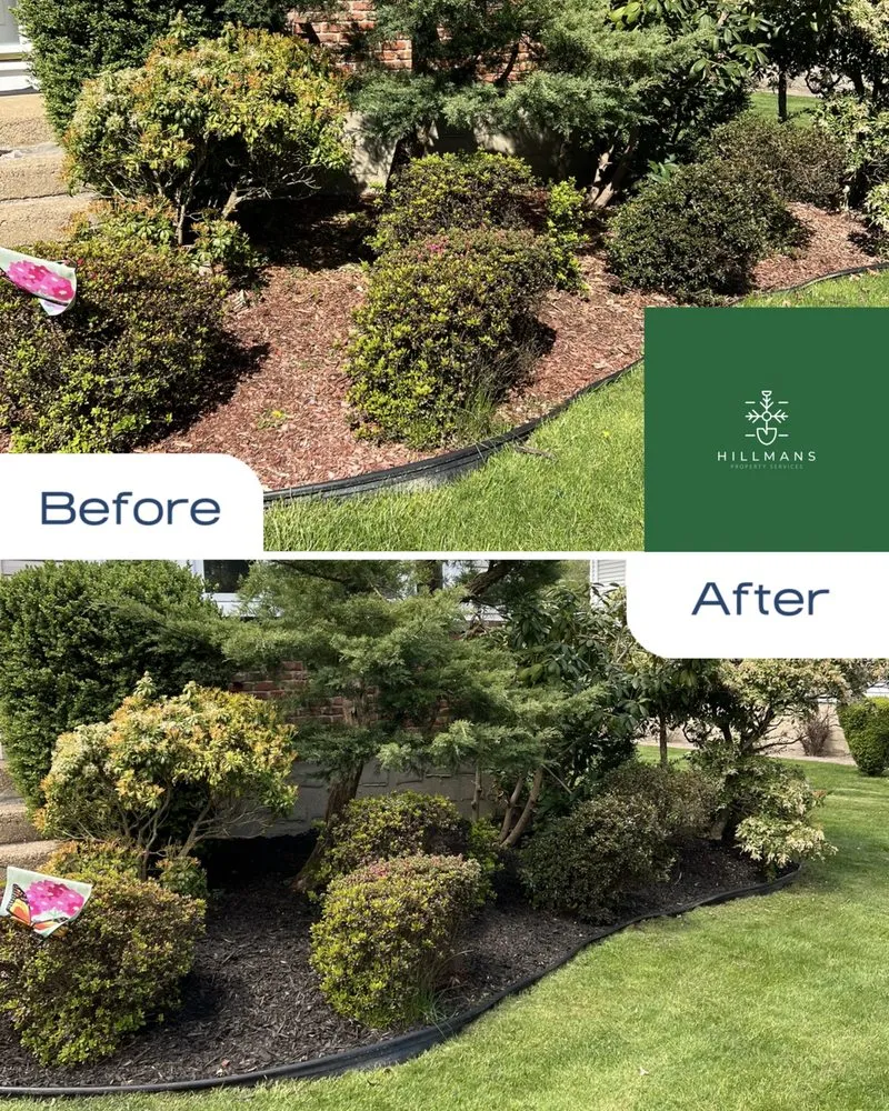 Custom landscape design in Farmingdale, NY by Hillmans Property Services