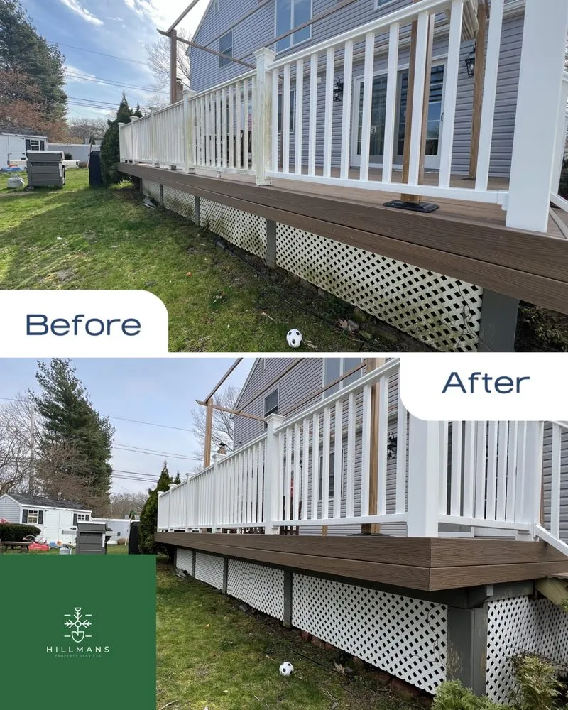 Expert garden landscaping in Farmingdale, NY by Hillmans Property Services