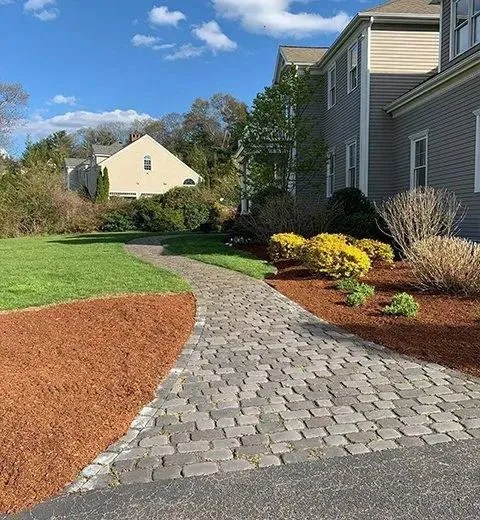 Professional lawn mowing service in Pembroke, MA by Hillstrom Bros. Landscape Contractors