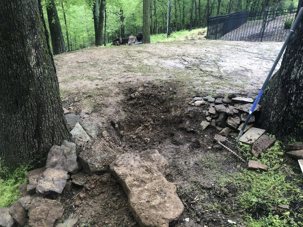 Custom yard cleanup service for outdoor upgrades in Bethel Heights, AR by Hilltop Landscaping