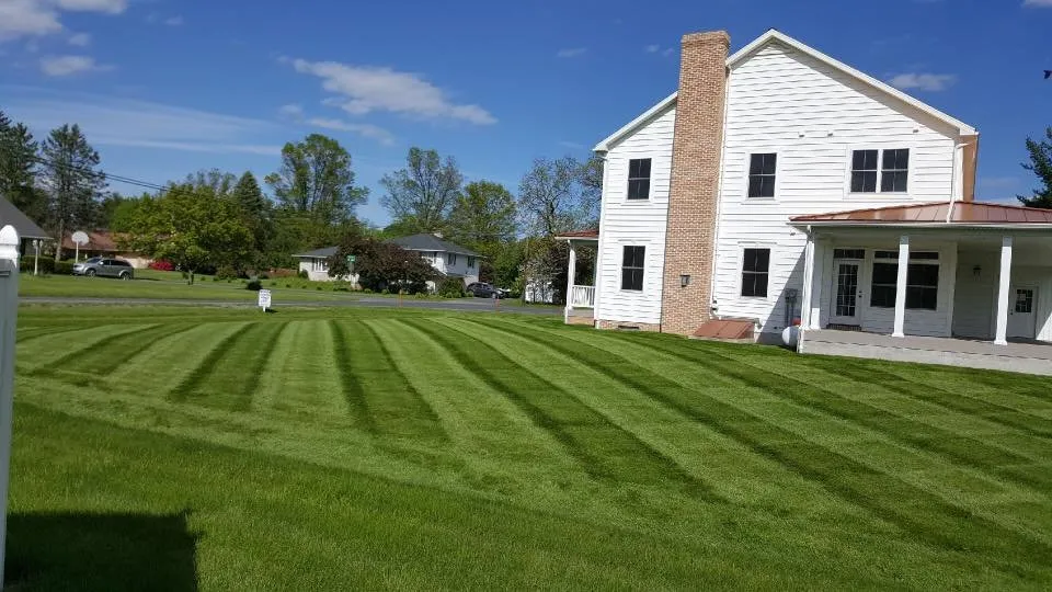 Custom lawn mowing service for beautiful yards in Lewisburg, PA by Hillyard's Landscaping