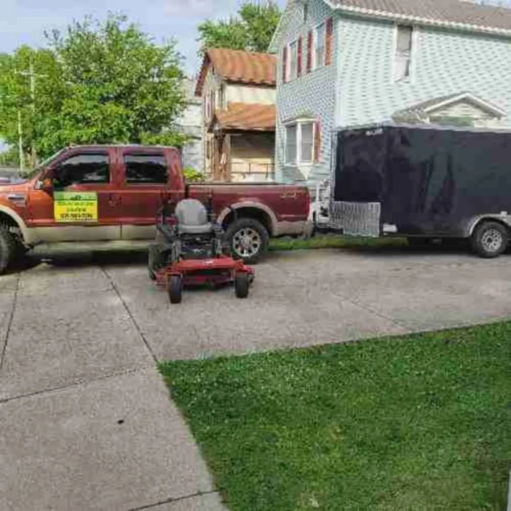 Custom yard cleanup service with custom design in Bellefontaine, OH by Hinkle Lawn Care Solutions