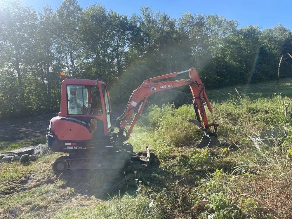 Custom garden landscaping in Richmond, ME by Hinkley Farm
